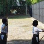 霊丘公園 弓道の練習