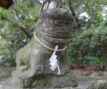 有明温泉神社　狛犬
