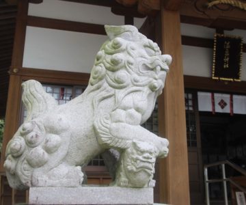 多比良温泉神社　狛犬