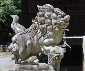 大野温泉神社　狛犬