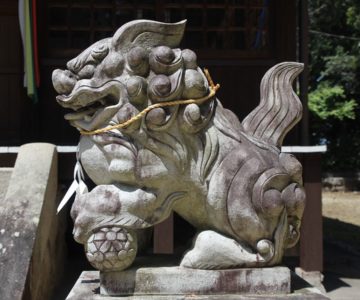 大野温泉神社　狛犬