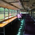 火張山花公園　島鉄バスの休憩所