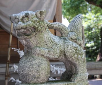湯江温泉神社　狛犬