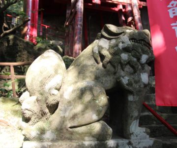 狛犬　猿場稲荷神社