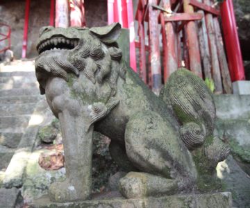 狛犬　猿場稲荷神社