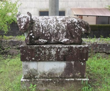 天満神社　牛の像