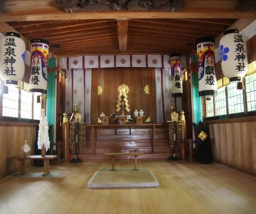 湯江温泉神社　幣殿
