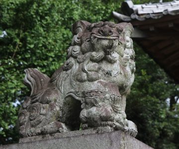有家温泉神社　狛犬